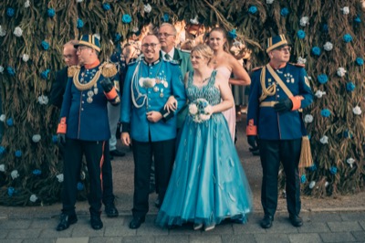 Königspaar mit Hofstaat am Sonntag